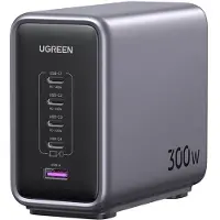 UGREEN 300 W Desktop Fast Charger 1 × USB-A + 4 × USB-C