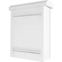Deltaco – Lockable wall cabinet, 350x140x450mm, IP55, white (CB-3545)