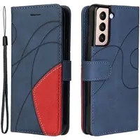 Mtp Products Bi-Color Series Samsung Galaxy S21 5G - Lompakkokotelo - Sininen