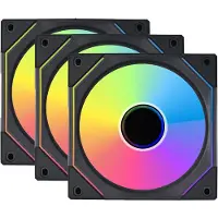 Lian Li UNI FAN SL INF 120 mm RGB tuuletin (3 kpl, musta)