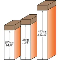 Cmt Suora jyrsin ylälaakerilla Z2 D16 I31,7 S8 mm