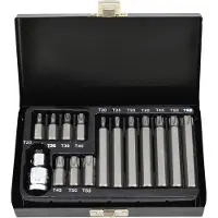 AWTOOLS Tarvikesarja AW35117BL; T20-T55; 15 kpl.