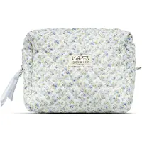 Karen Large toiletry bag in blue small floral quilt