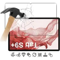 Mtp Products Samsung Galaxy Tab S9+/S8+ Panssarilasi - 9H - Case Friendly - Läpinäkyvä