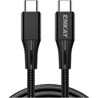 Mtp Products Enkay Power Delivery USB-C Kaapeli - 100W, 5A, 1m - Musta