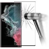 Mtp Products Samsung Galaxy S22 Ultra 5G Koko Peittävä Panssarilasi - Musta