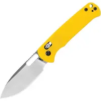 CJRB Hectare J1935-YE, Satin AR-RPM9, Yellow G10, pocket knife
