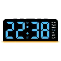 Mtp Products GH9001 LED-digitaalinen herätyskello päivämäärällä - musta / sininen valo