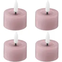 Edelweiss - LED Tuikku 4,5x2,5 cm 4 kpl Pastel Rose