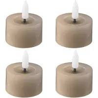 Edelweiss - LED Tuikku 4,5x2,5 cm 4 kpl Taupe