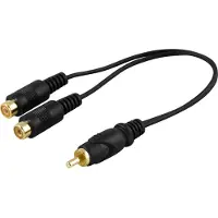 Deltaco – Haaroitin, 1xRCA uros - 2xRCA naaras (MM-20)