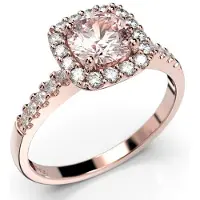 Festive Joanna Morganiitti halo-timanttisormus 14-637-096M-PK-HSI1