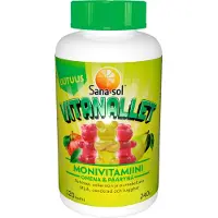 Sana-Sol Vitanallet omena-päärynä monivitamiini 120 kpl