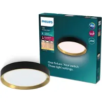 Philips Kattovalaisin 24 W, LED, IP20, Musta