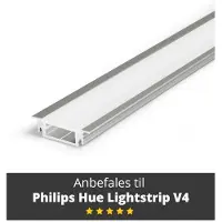 Light Solutions Aluminum profile - Model G for Philips Hue and LIFX - Alu