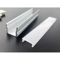 DEVELTRON Alumiiniprofiili 10 opaalikannella - 2,5 m