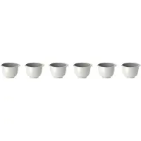 Mepal Margrethe-minikulho 25 ml 6 kpl pakkaus 6 kpl/paketti Valkoinen