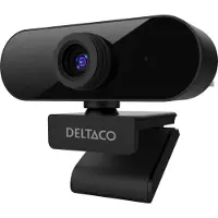 Deltaco Verkkokamera Full HD 1080P 2MP, jossa on sisäänrakennettu mikrofoni