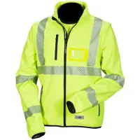 Priha 4138 lk.2 keltainen softshell huomiovärinen työtakki