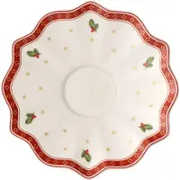 Villeroy & Boch Toy's Delight aluslautanen kahvikupille Ø17,5 cm Valkoinen-punainen