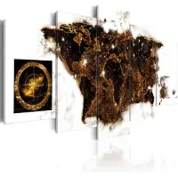 Artgeist Brown Map taulusetti