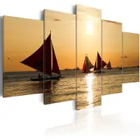 Artgeist Sailbloats At Dusk taulusetti