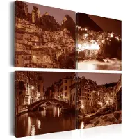 Artgeist Italian Towns (Sepia) taulusetti