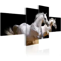 Artgeist Animal World- White Horses Galloping taulusetti