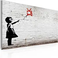 Artgeist Girl With Tv (Banksy) taulu