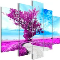 Artgeist Tree Near The Road Violet taulusetti