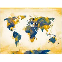 Artgeist Map Of The World - Sun And Sky fototapetti