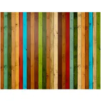 Artgeist Wooden rainbow fototapetti