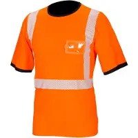 Priha 4081P katkoprintti oranssi huomio t-paita
