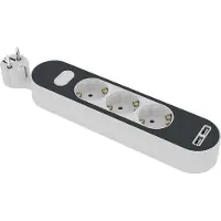Opal 3-os 1,4m maadoitettu jatkojohto + usb