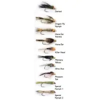 Wiggler Hurricane Fly Flugkollektion - Goldheads 10p #12