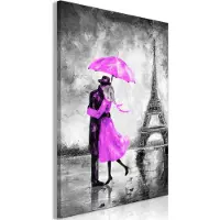 Artgeist Paris Fog Vertical Pink taulu