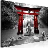 Artgeist Buddha Smile Wide Red taulu
