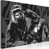 Artgeist Pop Art Monkey Narrow Grey taulu
