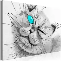 Artgeist Happy Look Wide Blue taulu