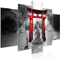 Artgeist Buddha Smile Wide Red taulusetti