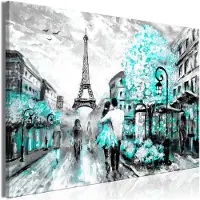 Artgeist Colourful Rendez-Vous Wide Turquoise taulu