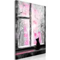 Artgeist Longing Kitty Vertical Pink taulu
