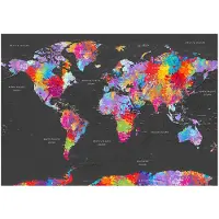 Kärkkäinen Artgeist World Map: Synesthesia fototapetti