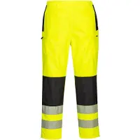 Portwest PW386 keltainen HI-Vis naisten sateenpitävät työhousut