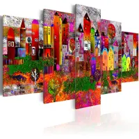 Artgeist Colourful Small Town taulusetti
