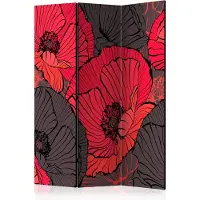 Artgeist Pleated Poppies 3-osainen sermi