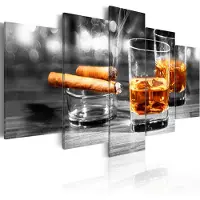 Artgeist Cigars and whiskey taulusetti