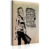 Artgeist Graffiti Slogan by Banksy taulu