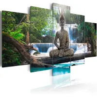 Artgeist Buddha and waterfall taulusetti