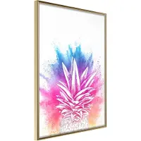 Artgeist Rainbow Pineapple Crown juliste